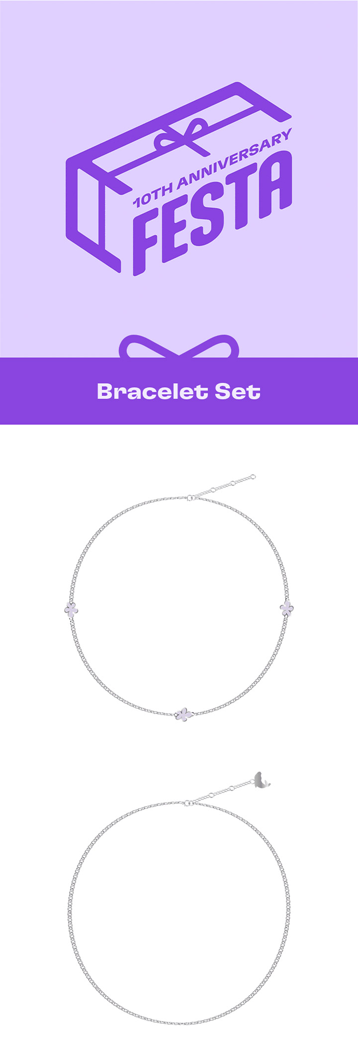 BTS 10th FESTA Goods - Bracelet Set